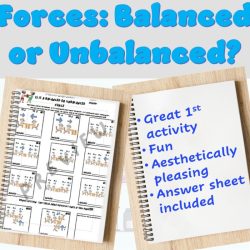 Balanced and unbalanced forces worksheet