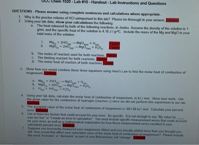 Pre laboratory assignment chemistry answers