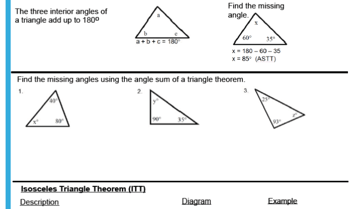 Angle relationships with parallel lines worksheet