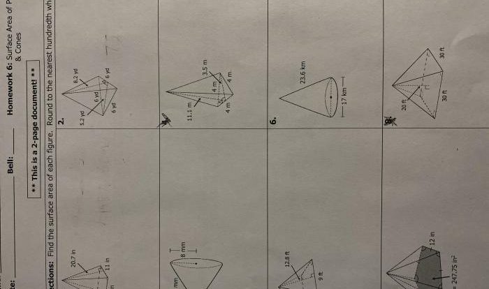 Unit 11 volume and surface area homework 5 answer key